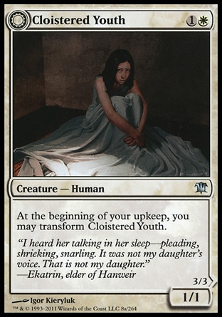 MTG: Innistrad 008: Cloistered Youth // Unholy Fiend 