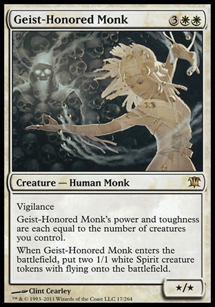 Magic: Innistrad 017: Geist-Honored Monk 