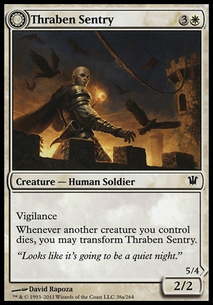 MTG: Innistrad 038: Thraben Sentry // Thraben Militia 