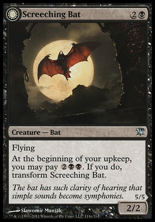 Magic: Innistrad 114: Screeching Bat // Stalking Vampire 