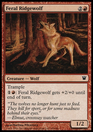 MTG: Innistrad 142: Feral Ridgewolf 