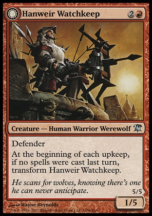 MTG: Innistrad 145: Hanweir Watchkeep // Bane of Hanweir 