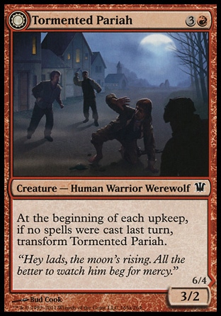 Magic: Innistrad 165: Tormented Pariah // Rampaging Werewolf 