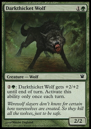 Magic: Innistrad 175: Darkthicket Wolf 