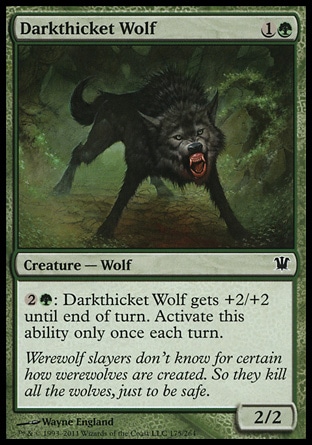 MTG: Innistrad 175: Darkthicket Wolf 