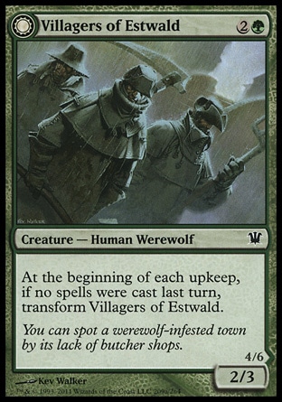 MTG: Innistrad 209: Villagers of Estwald // Howlpack of Estwald 