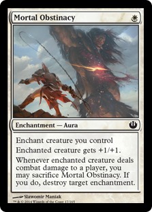 MTG: Journey Into Nyx 017: Mortal Obstinacy 