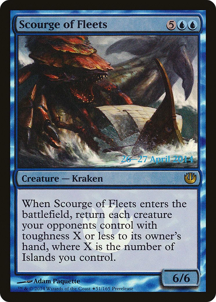 MTG: Journey Into Nyx 051: Scourge of Fleets (Promo FOIL) 