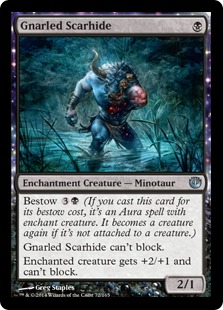 MTG: Journey Into Nyx 072: Gnarled Scarhide 