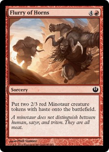 MTG: Journey Into Nyx 096: Flurry of Horns 