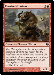 MTG: Journey Into Nyx 105: Pensive Minotaur 