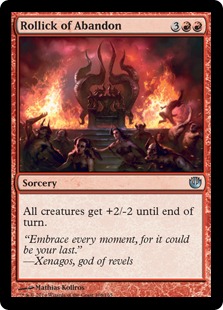 MTG: Journey Into Nyx 108: Rollick of Abandon 