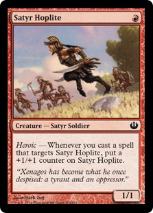 MTG: Journey Into Nyx 110: Satyr Hoplite 
