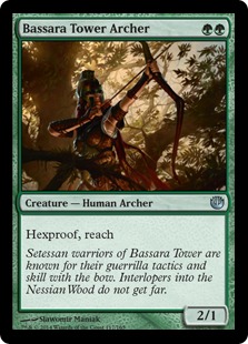 MTG: Journey Into Nyx 117: Bassara Tower Archer 