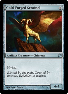 MTG: Journey Into Nyx 161: Gold-Forged Sentinel 