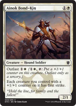 MTG: Khans of Tarkir 003: Ainok Bond-Kin 