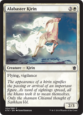 Magic Khans of Tarkir 004: Alabaster Kirin - Foil 