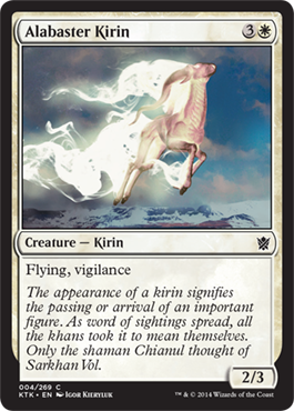 MTG: Khans of Tarkir 004: Alabaster Kirin 