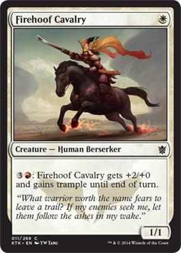 Magic Khans of Tarkir 011: Firehoof Cavalry 