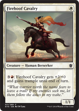 MTG: Khans of Tarkir 011: Firehoof Cavalry 