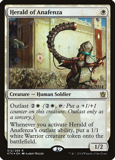 MTG: Khans of Tarkir 012: Herald of Anafenza - Prerelease Foil 