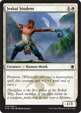 MTG: Khans of Tarkir 014: Jeskai Student 