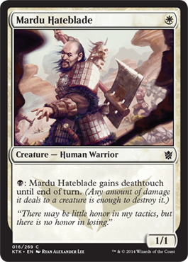 Magic Khans of Tarkir 016: Mardu Hateblade (FOIL) 
