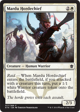 Magic Khans of Tarkir 017: Mardu Hordechief 
