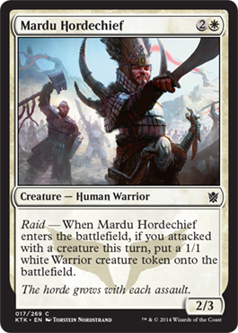 MTG: Khans of Tarkir 017: Mardu Hordechief 
