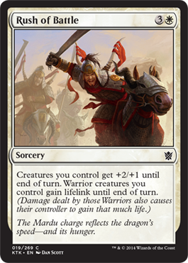 MTG: Khans of Tarkir 019: Rush of Battle 