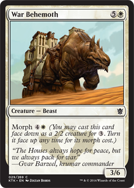 MTG: Khans of Tarkir 029: War Behemoth 