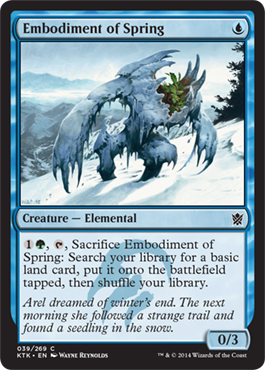 MTG: Khans of Tarkir 039: Embodiment of Spring 