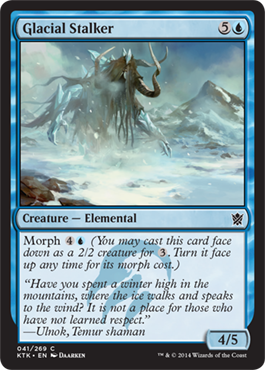 Magic Khans of Tarkir 041: Glacial Stalker 