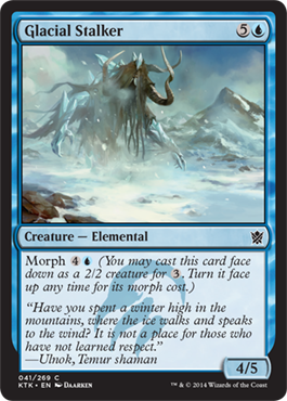 MTG: Khans of Tarkir 041: Glacial Stalker 