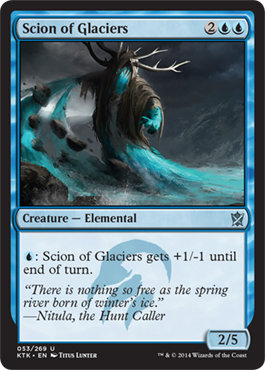 Magic Khans of Tarkir 053: Scion of Glaciers 