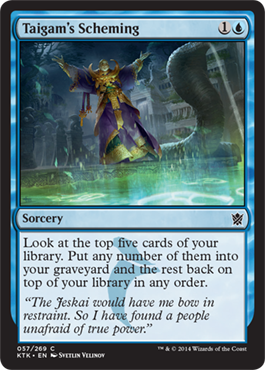 MTG: Khans of Tarkir 057: Taigams Scheming 