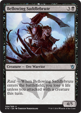 MTG: Khans of Tarkir 064: Bellowing Saddlebrute 