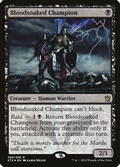 MTG: Khans of Tarkir 066: Bloodsoaked Champion - Prerelease Foil 