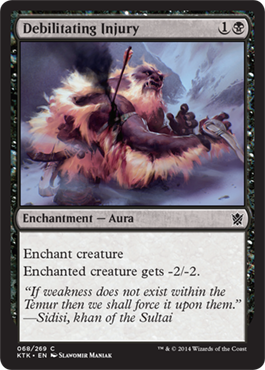 MTG: Khans of Tarkir 068: Debilitating Injury 