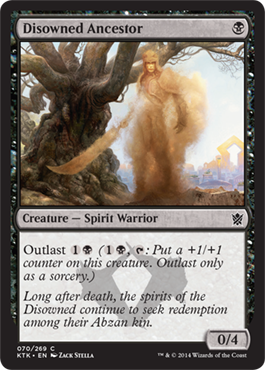 MTG: Khans of Tarkir 070: Disowned Ancestor 