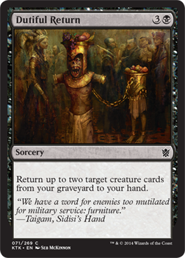 MTG: Khans of Tarkir 071: Dutiful Return 