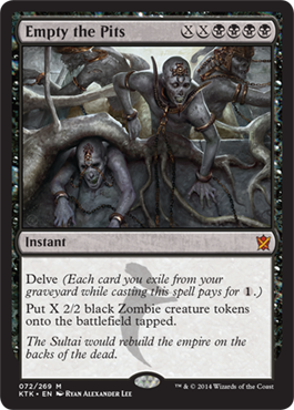 MTG: Khans of Tarkir 072: Empty the Pits 