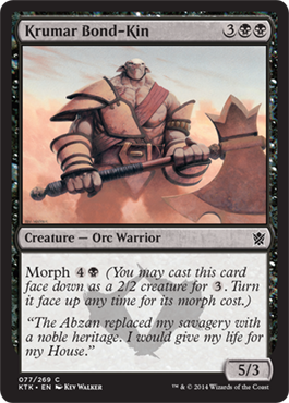 MTG: Khans of Tarkir 077: Krumar Bond-Kin 