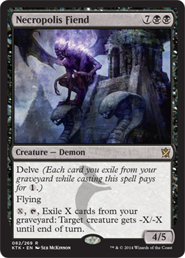 MTG: Khans of Tarkir 082: Necropolis Fiend 