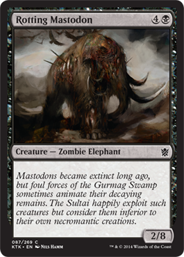 Magic Khans of Tarkir 087: Rotting Mastodon 