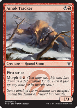 MTG: Khans of Tarkir 096: Ainok Tracker 