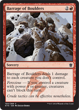 Magic Khans of Tarkir 100: Barrage of Boulders 