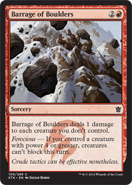 MTG: Khans of Tarkir 100: Barrage of Boulders 