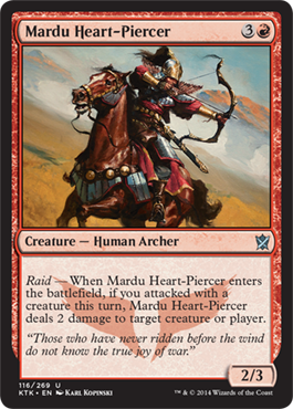 MTG: Khans of Tarkir 116: Mardu Heart-Piercer 