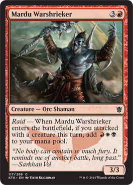 MTG: Khans of Tarkir 117: Mardu Warshrieker 